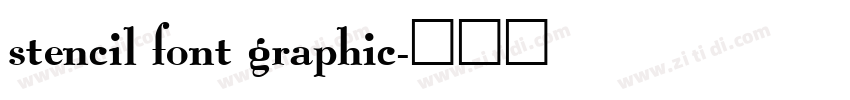 stencil font graphic字体转换
